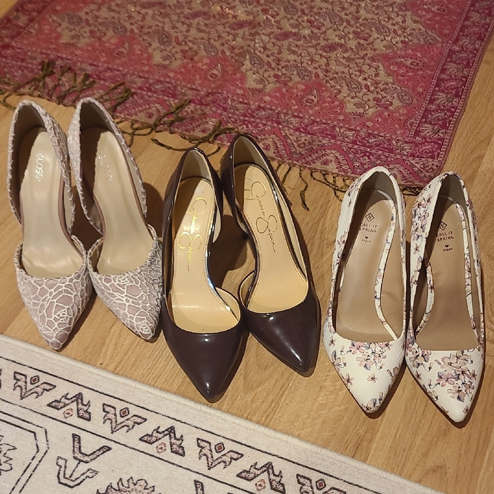 Set Of 3 Elegant Womens Heels